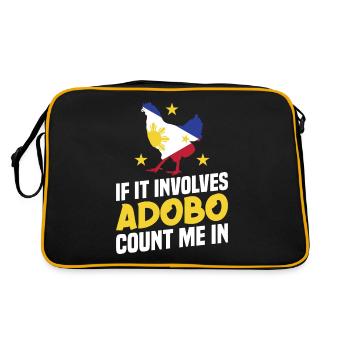 Quand il s’agit d’adobo, comptez sur moi avec - Sac Retro - noir/or - Dos