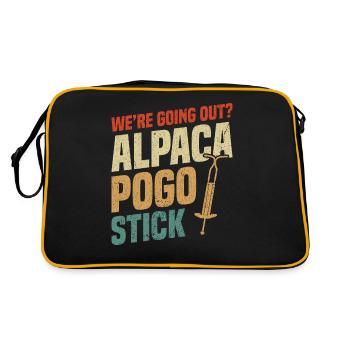 We go out? Alpaca pogo stick - Retro Bag - black/gold - Back