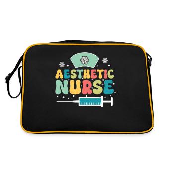 Ästhetische Krankenschwester Ich Bin Kein - Retro Tasche - Schwarz/Gold - Hinten