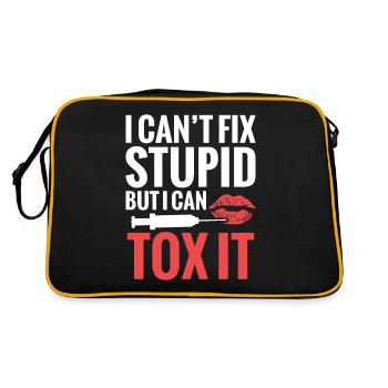 Aesthetic nurse I can't do stupid things - Retro Bag - black/gold - Back