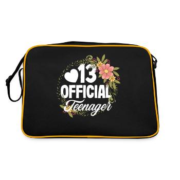 13e anniversaire Officiel Adolescent - Sac Retro - noir/or - Dos