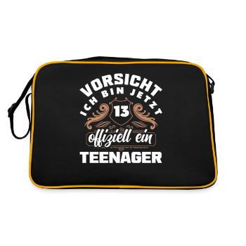 Attention : j’ai maintenant 13 ans d’adolescence - Sac Retro - noir/or - Dos
