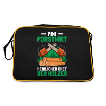 Forestier, Bûcheron, Bûcheron, Forestier, Forestier, Bûcheron, - Sac Retro - noir/or - Dos