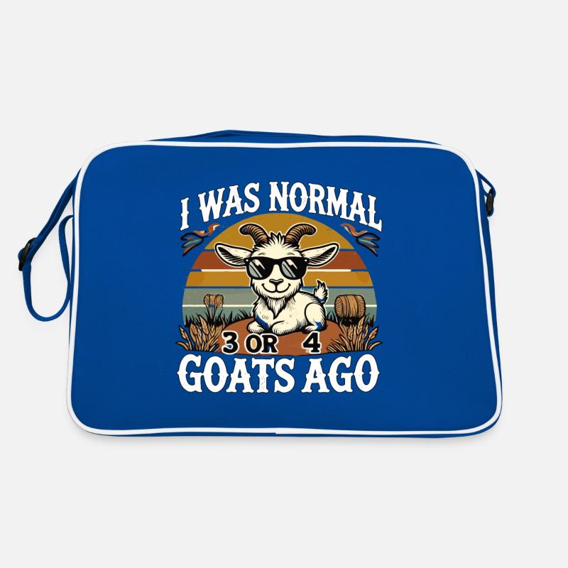 Vor 3 oder 4 Ziegen war ich normal Retro Tasche
