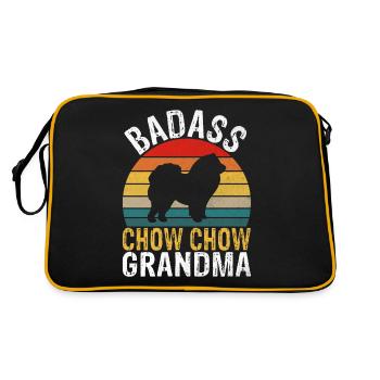 Cadeaux Chow Chow - Sac Retro - noir/or - Dos
