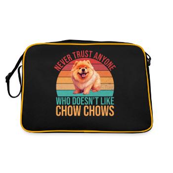 Cadeaux Chow Chow - Sac Retro - noir/or - Dos