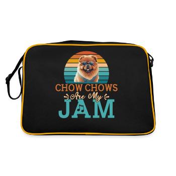 Cadeaux Chow Chow - Sac Retro - noir/or - Dos