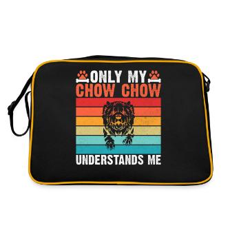 Cadeaux Chow Chow - Sac Retro - noir/or - Dos