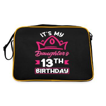 C’est le 13e anniversaire de ma fille - Sac Retro - noir/or - Dos