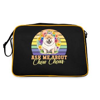 Cadeaux Chow Chow - Sac Retro - noir/or - Dos