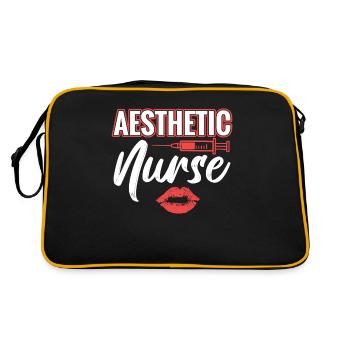 Ästhetische Krankenschwester Ich Bin Kein - Retro Tasche - Schwarz/Gold - Hinten