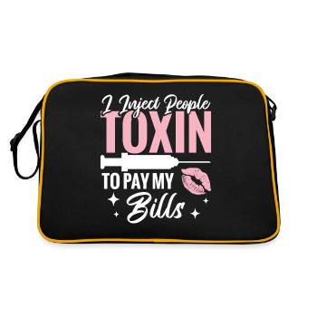 Cosmetic Nurse I Inject People - Retro Bag - black/gold - Back