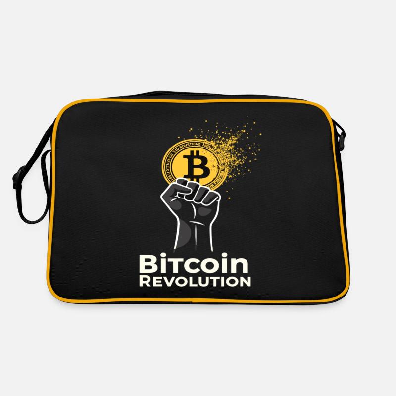 Bitcoin Revolution Retro Bag