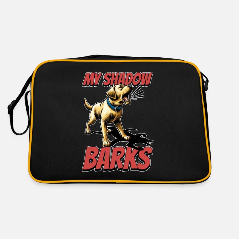 Labrador Retriever My Shadows aboie Propriétaire de chien Sac Retro
