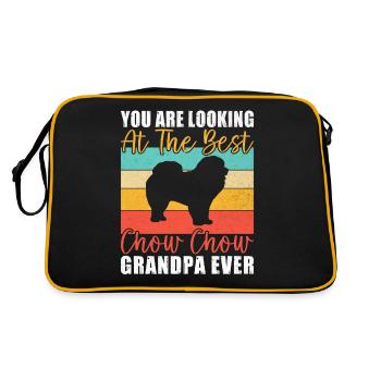 Cadeaux Chow Chow - Sac Retro - noir/or - Dos