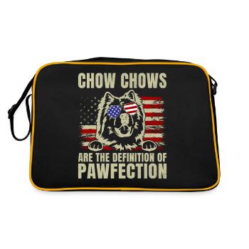 Cadeaux Chow Chow - Sac Retro - noir/or - Dos