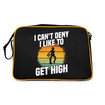 pogo stick "I can't deny that I like - Retro Bag - black/gold - Back