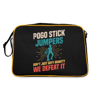 Pogo-stick jumpers defy not only the - Retro Bag - black/gold - Back