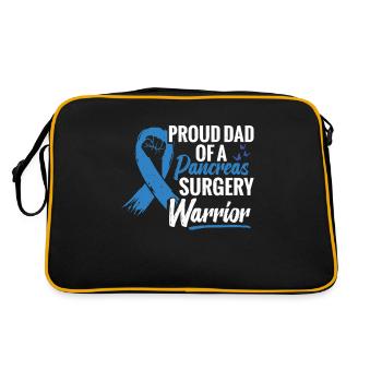 fier père d’un guerrier de la - Sac Retro - noir/or - Dos