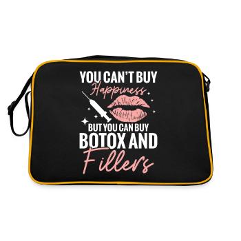 Ästhetische Krankenschwester Glück Kann Man Nicht - Retro Tasche - Schwarz/Gold - Hinten
