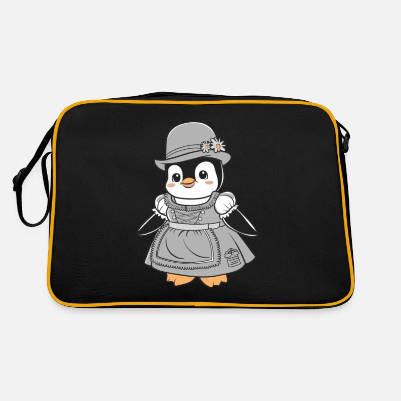 Pingouin mignon en costume de dirndl Sac Retro