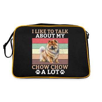 Cadeaux Chow Chow - Sac Retro - noir/or - Dos