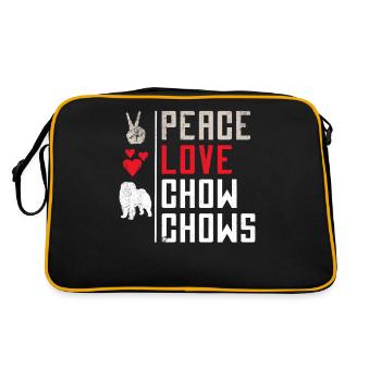 Cadeaux Chow Chow - Sac Retro - noir/or - Dos