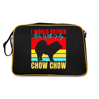 Cadeaux Chow Chow - Sac Retro - noir/or - Dos