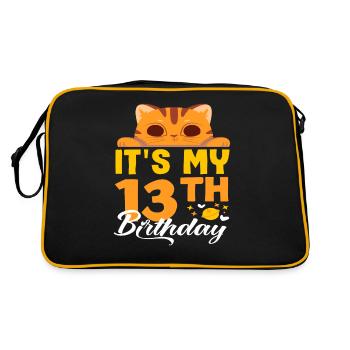 Mes amis chats du 13e anniversaire - Sac Retro - noir/or - Dos