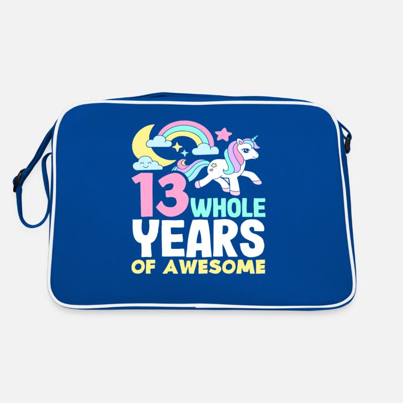 13 années complètes Super 13e anniversaire Sac Retro