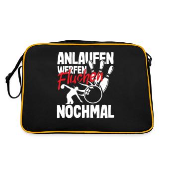 Bowling Courir Lancer Jurer Encore - Sac Retro - noir/or - Dos