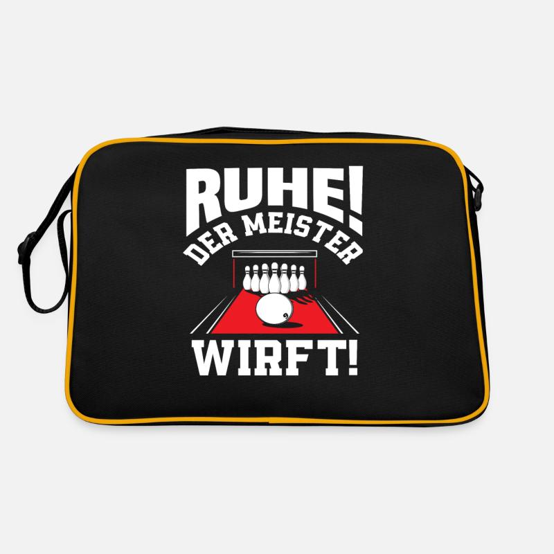 Calme le maître lance un motif de bowling Sac Retro