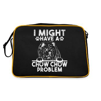 Cadeaux Chow Chow - Sac Retro - noir/or - Dos