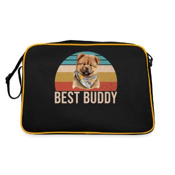 Cadeaux Chow Chow - Sac Retro - noir/or - Dos