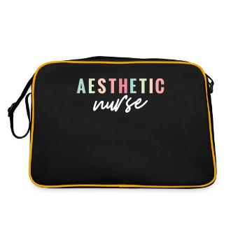 Ästhetische Krankenschwester Ich Bin Kein - Retro Tasche - Schwarz/Gold - Hinten