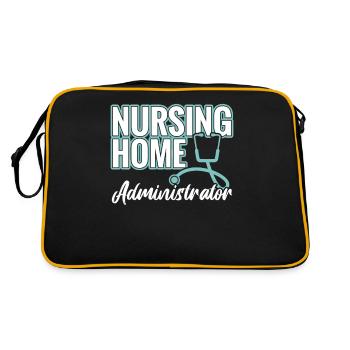 Nursing Home Administrators - Retro Bag - black/gold - Back