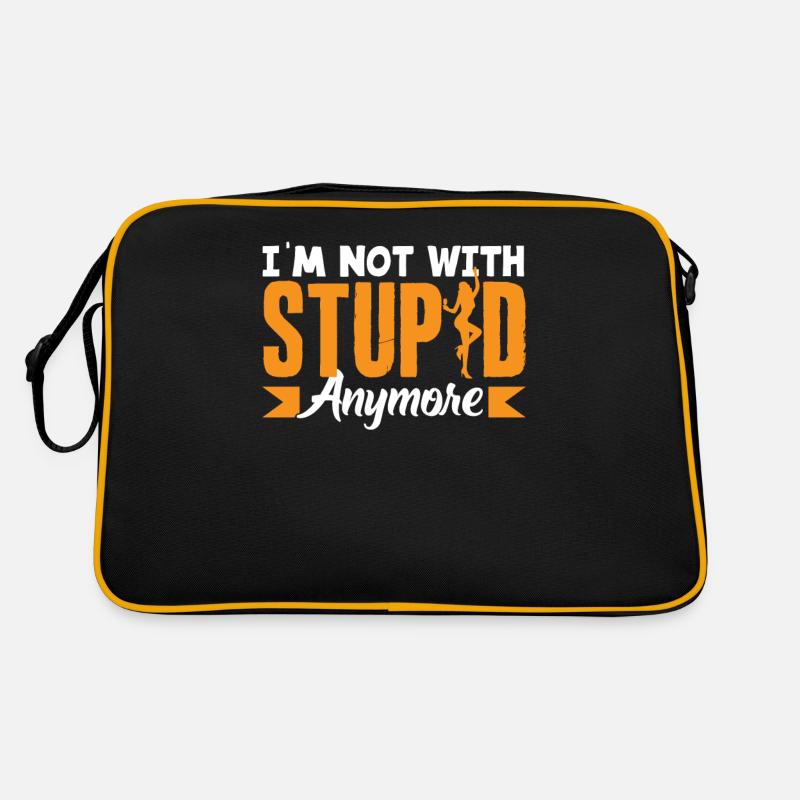 Ich Bin Nicht Mehr Bei Der Dummen Scheidung Retro Tasche