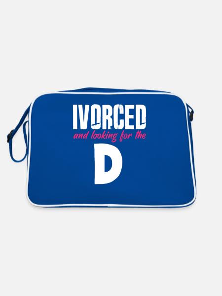 Ivored Und Auf Der Suche Nach Der D-scheidung - Retro Tasche - Blau/Weiß - Hinten