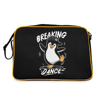 Breaking Dance Pingouin Danse Hip Hop - Sac Retro - noir/or - Dos