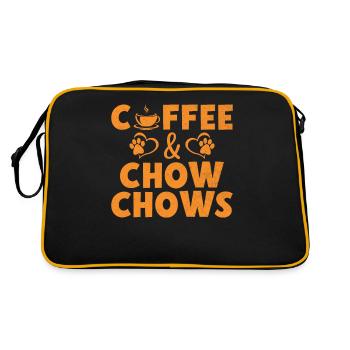 Cadeaux Chow Chow - Sac Retro - noir/or - Dos