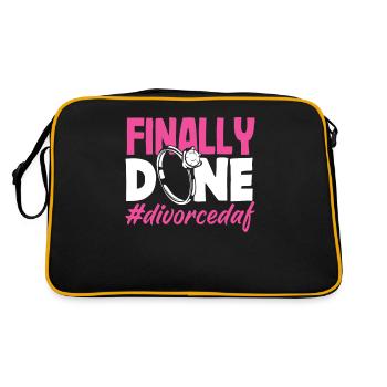 Finalement divorcé - Sac Retro - noir/or - Dos