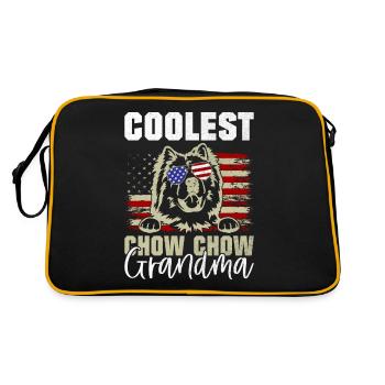 Cadeaux Chow Chow - Sac Retro - noir/or - Dos