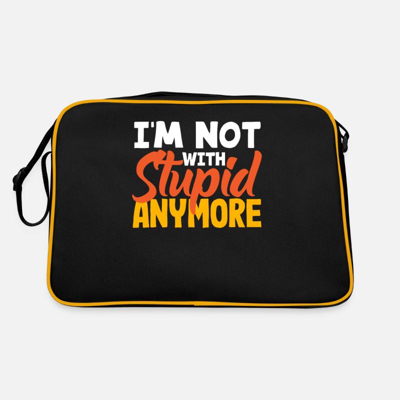 Ich Bin Nicht Mehr Bei Der Dummen Scheidung Retro Tasche
