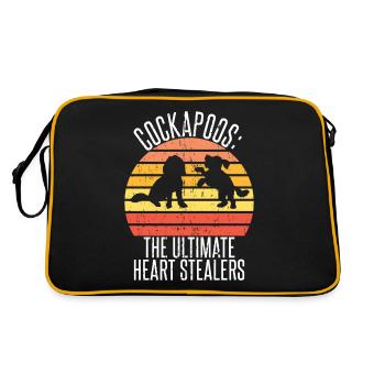 Cockapoo Gifts - Retro Tasche - Schwarz/Gold - Hinten