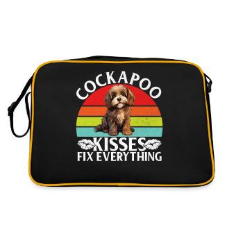 Cockapoo Gifts - Retro Bag - black/gold - Back