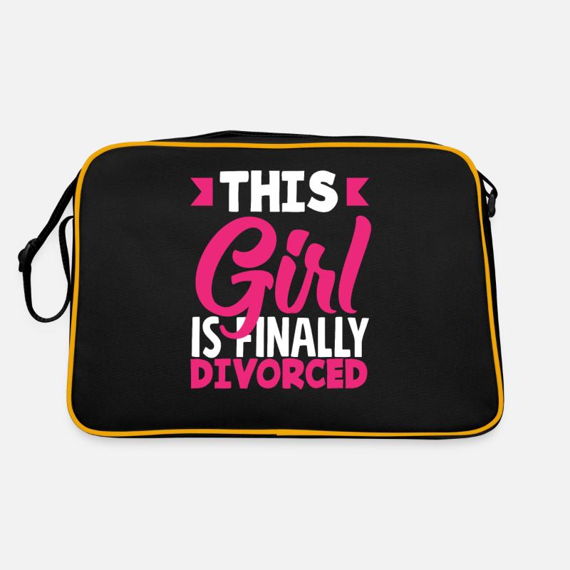 Dieses Mädchen Ist Endlich Geschieden Feiern Sie Retro Tasche