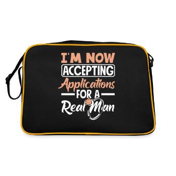Acceptance of applications Real Man Divorce - Retro Bag - black/gold - Back