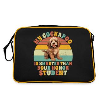 Cadeaux Cockapoo - Sac Retro - noir/or - Dos