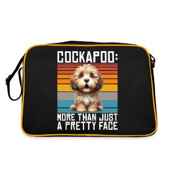 Cadeaux Cockapoo - Sac Retro - noir/or - Dos