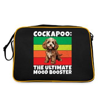Cockapoo Gifts - Retro Bag - black/gold - Back